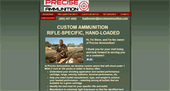 Desktop Screenshot of preciseammunition.com