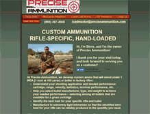 Tablet Screenshot of preciseammunition.com
